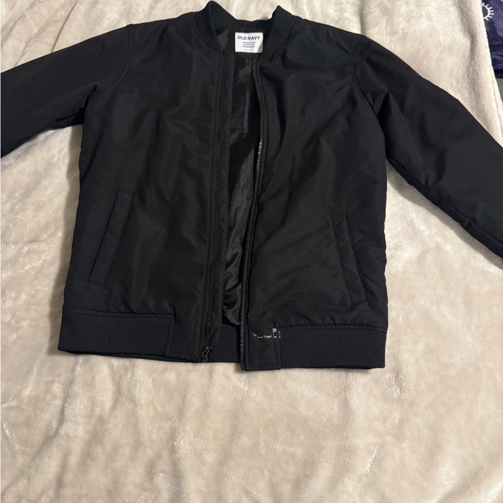 Boys Black Bomber Jacket